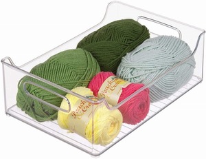 Wholesale eco friendly bins vegetables fridge organizer stacking plastic food storage box