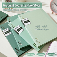 Carnet A5/B5 à feuilles mobiles, classeur à anneaux coulissant, journal détachable, agenda, couverture en PP, organisateur de papeterie pratique