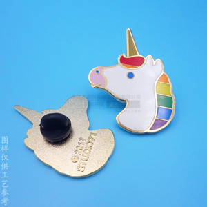 Broche Licorne en Alliage Émaillé, Épingle Arc-en-ciel, Badge Papillon, Accessoire Cadeau - Product Image 2
