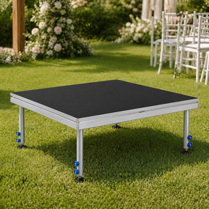 Factory Outdoor Concert Aluminum <b>Stage</b> <b>Platform</b> with Four Telescopic Legs Portable Event <b>Stage</b> Design for Sports & Entertainment - Product Image 1