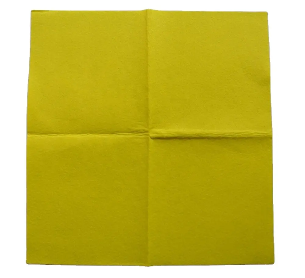 Pano amarelo de limpeza super absorvente, pano não tecido não tecido para uso doméstico, pano amarelo de limpeza, pano amarelo de poeira, pano amarelo todo uso