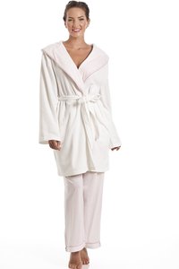 Pyjama en molleton de luxe pour femmes, imprimé, avec col châle, robe de chambre, vêtements de nuit d'hiver pour adultes, <span class=keywords><strong>fermeture</strong></span> à cordon sur le <span class=keywords><strong>devant</strong></span> - Product Image 6