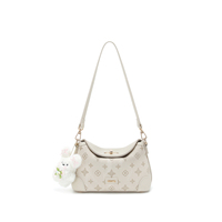 Nouveau Sac à Bandoulière Vintage en PU pour Femme, Sac Croisé Tendance pour Dames, Petit Sac à Main de Luxe à Porter sous le Bras avec Pendentif Moelleux