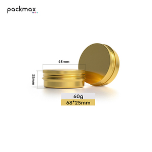 In Stock Double <b>Side</b> Gold Aluminum Jar 25-140g for Hand Cream Body Lotion Face Cream Scrub - Ancient Style Tin Wholesale - Product Image 2
