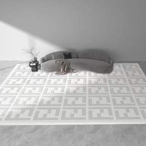 Tapis en polyester imprimé couleur beige moderne Tapis de salon design 3d Tapis de sol lavable Prix de gros - Product Image 4