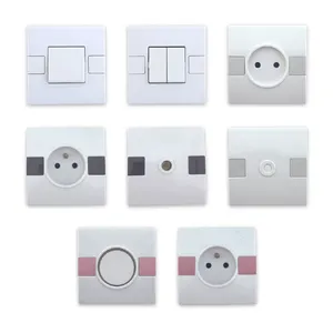 Newly designed smart living home 220V smart switch LED light, elegant wall switch and socket in the factory