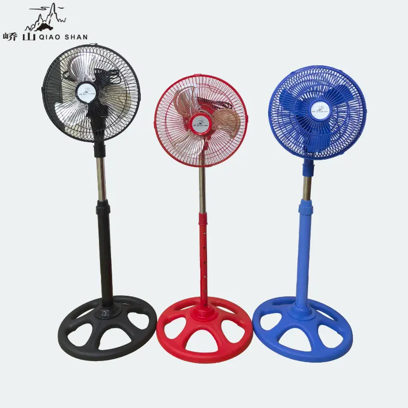 VENTA CALIENTE DE SINGAPUR VENTILADOR DE SOPORTE DE 10 pulgadas 3 aspas Ventilador de soporte oscilante de 90 grados