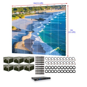 Écran LED extérieur 4x4 P3.91, panneau LED pour événements, haute luminosité, panneau LED de location 3.9mm, mur - Product Image 2
