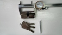 Poignée de porte longue la plus populaire en Afrique avec corps de serrure 70*50, cylindre à mortaise 60mm 70mm, serrure de porte en aluminium