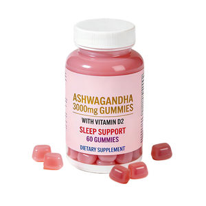 Caramelle Gommose Halal Naturali di Ashwagandha e L-Teanina, Integratore per il Sonno e il Miglioramento della Memoria - Product Image 1