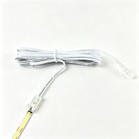 Câble connecteur Dupont sans soudure à 2 broches, clip transparent pour bande LED COB SMD 5 mm 8 mm, adaptateur de fil terminal basse tension