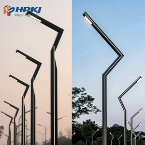 Lámpara Solar de Jardín Hepu HID IP65 de Aleación de Aluminio Cuadrada Tipo UFO 30W/50W, Farola para Paisajismo - Product Image 5