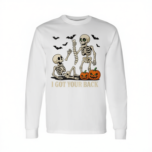 Camiseta de manga larga con diseño de esqueleto de Halloween I Got Your Back - Product Image 2