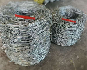 Alambre de Púas Galvanizado por Inmersión en Caliente o Recubierto de PVC, Tejido Liso con Servicios de Corte y Doblado - Product Image 1