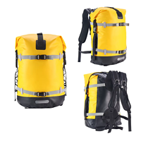 Sac étanche pliable 35L/55L avec logo client imprimé, sac à dos étanche en PVC pour randonnée, camping, kayak