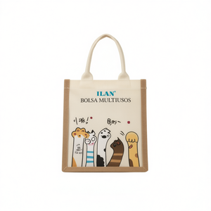 Ilan Multipurpose <b>Canvas</b> Bag 30x26x15 Cm Printed Eco-Friendly <b>Tote</b> - Product Image 2