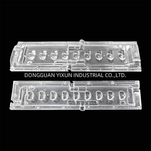 Piezas de plástico para lámpara LED, fabricante de moldes de China, alta precisión, transparente, PMMA, piezas de plástico para pc, molde y moldeado - Product Image 2