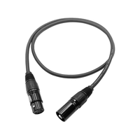 Câble de microphone professionnel haute fidélité de longueur personnalisée, mâle 6,35 mm, 3 broches XLR femelle, équilibré, tressé, pour application haut-parleur