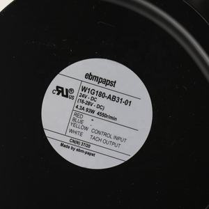 Ventilador Axial de Refrigeración ebmpapst W1G180-AB31-01 24V DC 4.3A 93W 529.7CFM 68dBA con Rodamiento de Bolas, Marco de Aluminio y Ultra Alta Velocidad para Inversor - Product Image 3