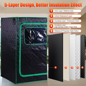 Sauna vapeur portable pour la maison, design pliable, utilisation familiale en intérieur, <span class=keywords><strong>d</strong></span>étoxification du corps entier - Product Image 4