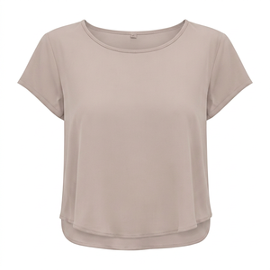 T-shirt à manches courtes pour femmes grandes tailles, de haute qualité, respirant, 100% coton, vêtements décontractés pour femmes, logo personnalisé - Product Image 2