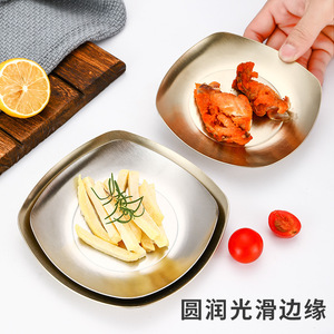 Gran oferta, Mini plato de Metal para aperitivos en casa, elegante y hermoso plato de encurtidos de acero inoxidable 304, bandeja para servir, plato para aperitivos - Product Image 4