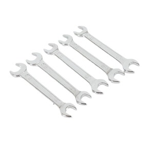 Llave de extremo abierto Niuli, herramienta de acero cromado forjado de alta resistencia de doble propósito, Hardware de soporte para jardín, medición métrica - Product Image 2