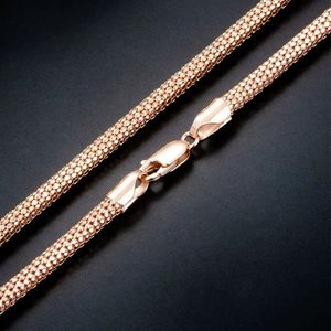 สร้อยคอทองคำแท้ 18K แบบตาข่ายทรงกลมขนาด 2.5 มม. 3.7 มม. สำหรับผู้ชายและผู้หญิง ยี่ห้อซินฟลาย ผลิตตามสั่ง - Product Image 5