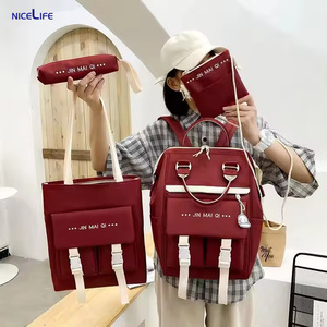 Unisex chống trộm Ba lô thiết lập Nylon chống thấm nước Oxford với nút đóng cửa màu sắc thời trang cho chàng trai cô gái nhà máy bán buôn - Product Image 6