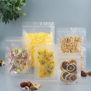 Sachet d'emballage vertical auto-scellant pour poudre alimentaire et sucre, avec fermeture éclair transparente, en film PET polyester de qualité alimentaire pour aliments pour animaux de compagnie - Product Image 3