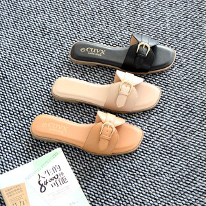 Sandalias de Mujer de Alta Calidad para Primavera/Verano, Transpirables, Punta Abierta, Diseño Retro Estampado, Antideslizantes, Casuales y Ligeras - Product Image 1