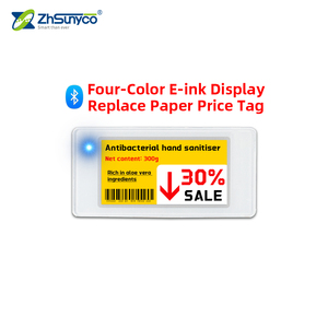 Système d'étiquettes de prix numériques pour supermarchés de 2,13 pouces, écran E-ink Epaper <span class=keywords><strong>ESL</strong></span>, étiquette de prix pour magasin, étiquette de rayon électronique BLE, papier électronique - Product Image 2