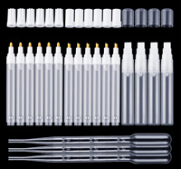 Marqueurs acryliques vides 64 couleurs 15mm 30mm 50mm marqueurs de peinture acrylique à pointe feutre Jumbo pour peinture