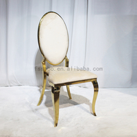 Mobilier de maison de haute qualité nouveau design style moderne chaise de salle à manger moderne nouveau design de luxe chaise de mariage de location de fête en métal doré