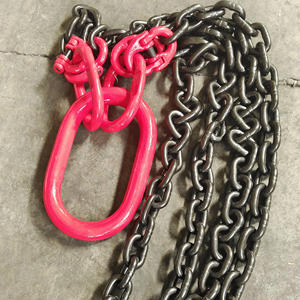 Qualité certifiée 80 Chaînes de levage soudées réglables en acier allié zingué 6mm-8mm Finition simple G70 certifiée ISO9001 - Product Image 6