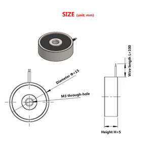 ミニ磁石Dc3 v 5v 6v <span class=keywords><strong>12v</strong></span>円形保持小型磁石 - Product Image 5