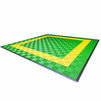 PP 18 mm d'épaisseur |   Dalles de sol modulaires ventilées et emboîtables pour garage et atelier de lavage automobile |   Plancher en grille imperméable et antidérapant
