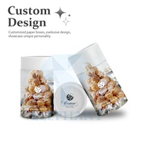 Caja Cilíndrica de Papel Personalizada de Grado Alimenticio para Envasar Nueces, Galletas, Frutos Secos, Chocolate, Papas Fritas, Alimentos Inflados y Palomitas