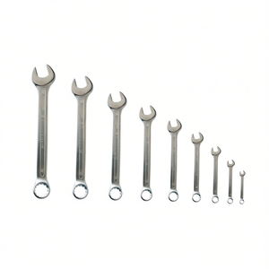 Short Combination Wrench <b>Set</b> 8 Piece Metric Open End Ring Spanner <b>Tools</b> - Product Image 2