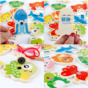 Juego de Pesca Magnético de Madera Montessori para Niños, Juguete Educativo para la Concentración y la Inteligencia, Juego de Padres e Hijos - Product Image 5