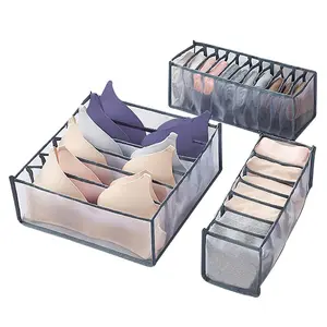 Hot Selling Multiple specifications underwear organizer multi-layer Collapsible storage box Drawer divider Household storage box