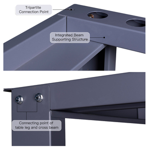 Bancs de travail professionnels en métal réglables en hauteur avec trois tiroirs pour atelier, école et usage commercial - Product Image 5
