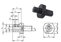 Porte-outils VDI de haute précision, types E1, E2, E3 et E4, porte-outils CNC