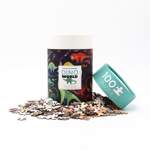 Personalized Eco-Friendly Bamboo Kraft Paperboard Tube & Jigsaw <b>Puzzle</b> Gift Box Sustainable Packaging for Pet Food <b>Puzzle</b> Gifts - Product Image 3