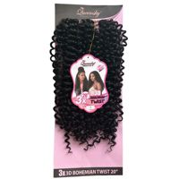 Stock en gros Tresses torsadées longues 3x Bohemia Twist super douces et rebondissantes 20 pouces pour coiffures au crochet 150g Cheveux à tresser 36 brins