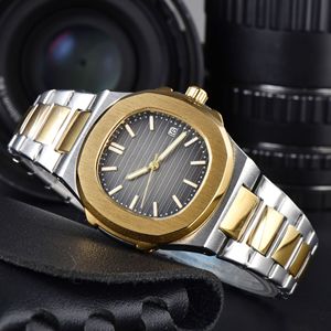 Montre analogique contemporaine minimaliste en alliage doré avec fenêtre de date, un incontournable, et portefeuille, un cadeau idéal pour papa - Product Image 2