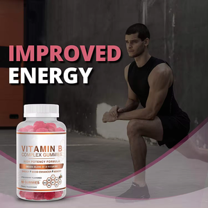 Venta al por mayor de gomitas de vitamina <span class=keywords><strong>B</strong></span> veganas potentes y fortalecedoras, gomitas del complejo de vitamina <span class=keywords><strong>B</strong></span>, soporte esencial de vitamina C - Product Image 3