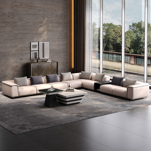 Sofás Modulares de Oficina de Lujo, Diseño Administrativo Moderno, Muebles de Oficina de Estilo Italiano, Conjunto de Sofás de Cuero - Product Image 1