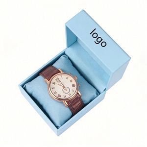 Factory Direct Customizable Sky Blue Jewelry <b>Box</b> With <b>Soft</b> Lining Premium Ideal for Bracelet & Watch Packaging - Product Image 2