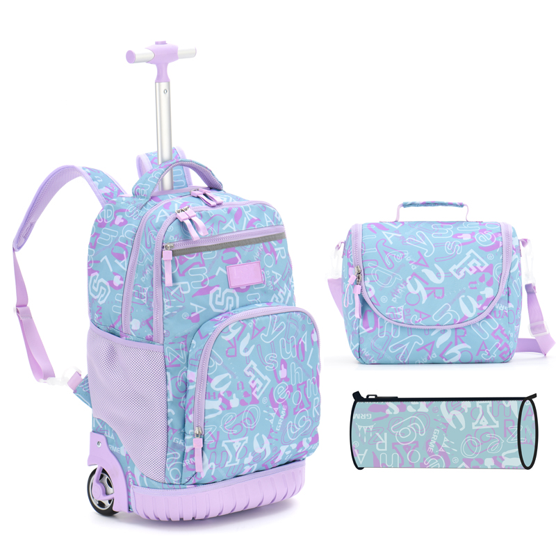 Kids Trolley Backpacks: Wheeled School Bags For Girls & Boys, Big Capacity Travel Backpack From Coisinistore, $325.22 - View #4